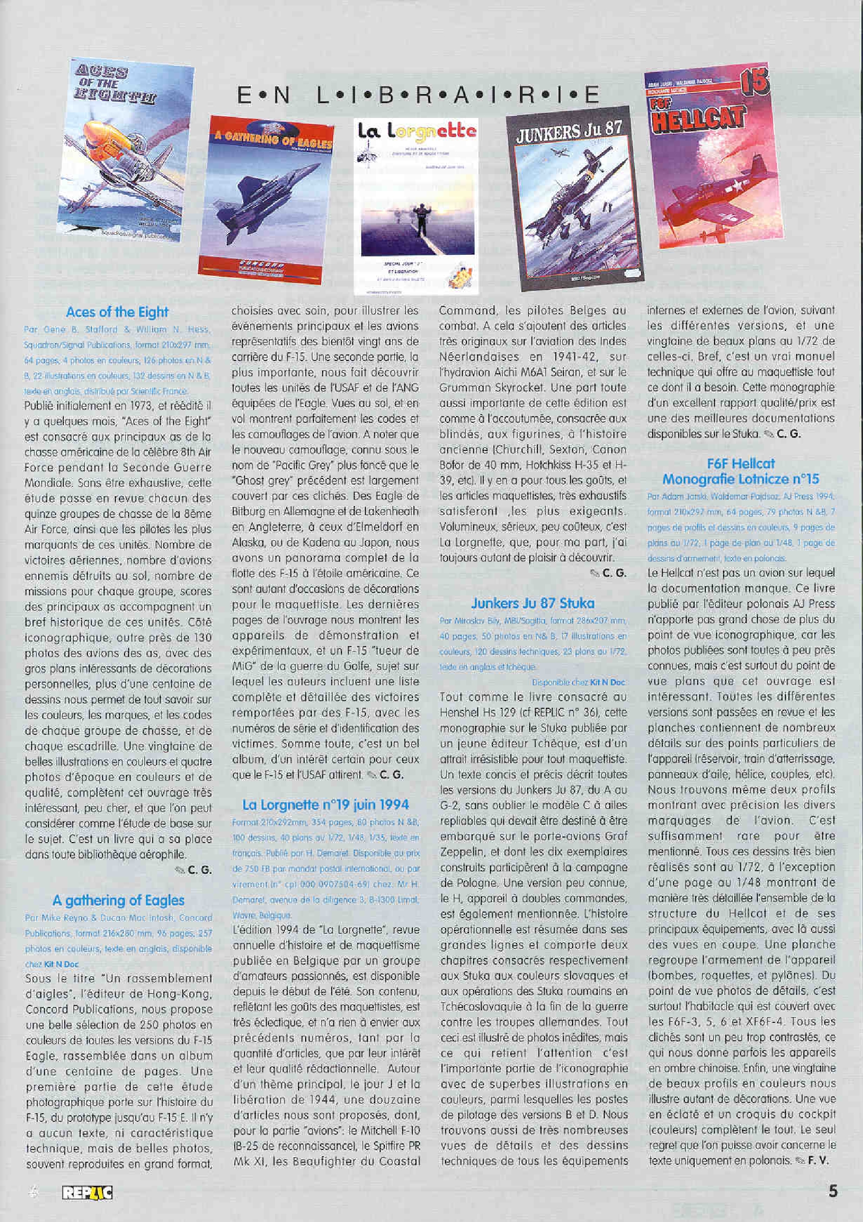 Replic 037 - Junkers Ju-87B-2, A-6 Intruder, Republic RF-84F Thunderflash, Kawanishi Kuofu